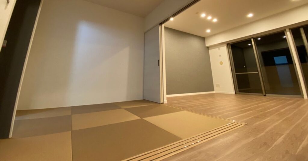リフォーム後に4.5畳で残した和室の写真